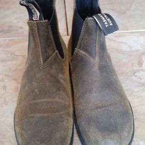 Blundstone Leather Chelsea Boots 9 Dark Olive